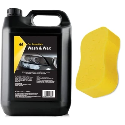 Image of AA 5L Wash and Wax Car Shampoo with added Jumbo Sponge