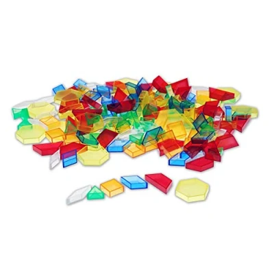 Image of TickiT 73093 Hollow Pattern Block, Translucent