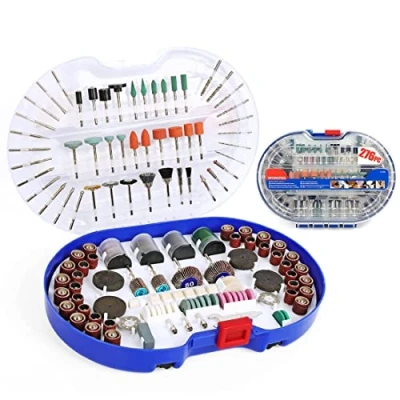Image of WORKPRO Rotary Tool Accessories Kit 276pcs, 1/8&quot; Shank Electric Grinder, Fits Dremel Tool, Multifunctional Universal Fitment for Cutting, Grinding, Sanding, Carving , Polishing