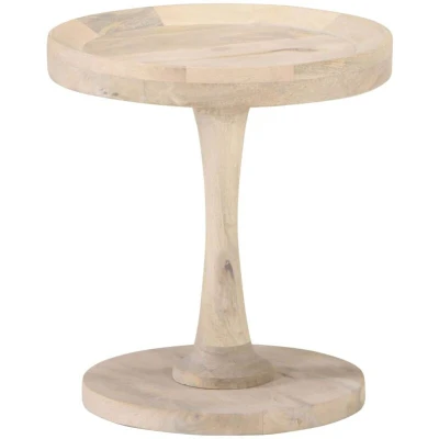 Image of vidaXL Side Table Ø40x45 cm Solid Mango Wood