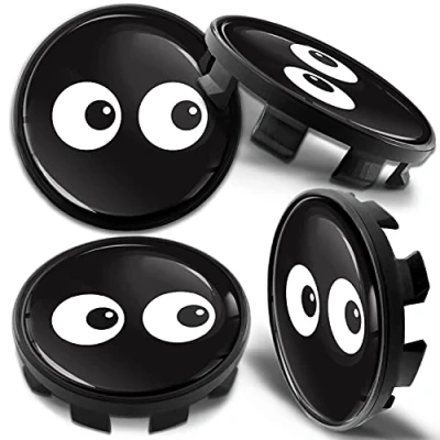 Image of Biomar Labs 4 x 68mm Wheel Centre Alloy Hub Center Caps Compatible with BMW 36136783536 Hubcaps Black CB 45