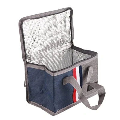 Image of Zerodis Insulated Lunch Bag, Portable Heat and Cold Preservation Travel Food Thermal or Cool Picnic Storage Box for Adults Kids, Case Company School (A)