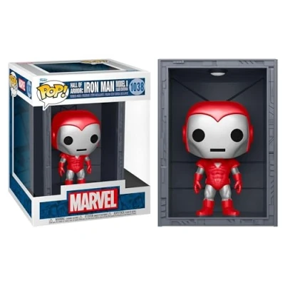 Image of Funko Pop! Deluxe: Marvel HoA Iron Man MK8 SlvrCenturion Metallic Comics Collectable Vinyl Figure Gift Idea Official Merchandise Toys for Kids &amp; Adults Movies Fans