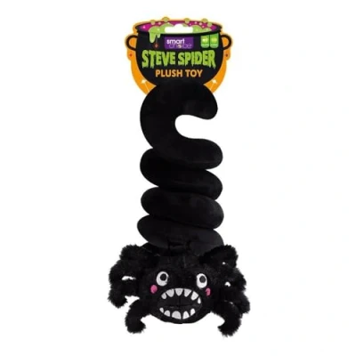 Image of YöL Halloween Plush Spring Spider Dog Toy Squeaker Puppy Pet Teething Chew Play Rope Tug