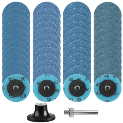 Image of Shineboc 48PCS Flap Discs, Quick Change Sanding Discs 2 Inch (50mm) Angle Grinding Grit 40/60/80/120 Grinder for to Metal Wood