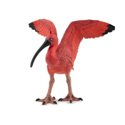 Image of PAPO Hand Painted Figurine Scarlet Ibis Exotic Animals Collectible for Children Boys and Girls Ages 3 Up