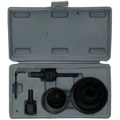Image of 11pc Hole Saw Set Drill Arbor 19 64mm Cutter Round Circular Cut Wood Metal