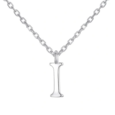 Image of Philip Jones Sterling Silver Initial Necklaces Letter A to Z (I)