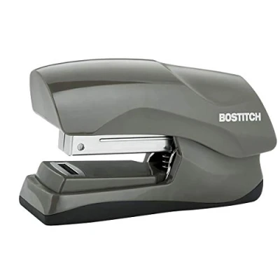 Image of Bostitch Office Heavy Duty Stapler, 40 Sheet Capacity, No Jam, Half Strip, Fits into The Palm of Your Hand, for Classroom, or Desk, Gray