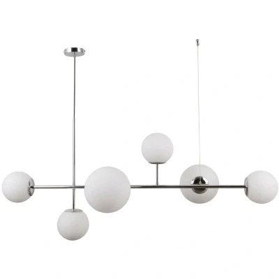 Image of Italux Lighting Vailante Modern 6 Light Bar Pendant Ceiling Light, E27+E14