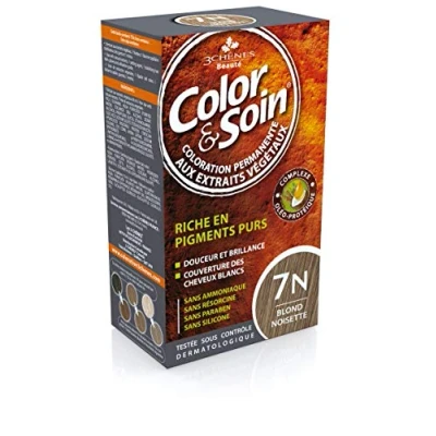 Image of Les 3 Chênes Color &amp; Soin Permanent Care Hazelnut Blond: 7N