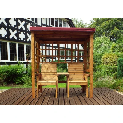 Image of Charles Taylor Henley Twin Seat Arbour Burg W1720 D920 H1930 Weight 72kg