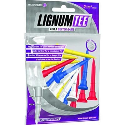 Image of Lignum 53MM TEES 16PK MIX NEON