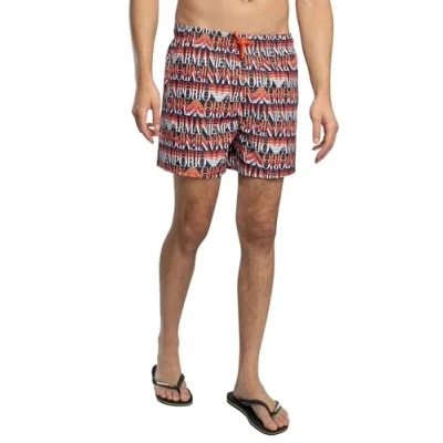 Image of Emporio Armani Swimming shorts, Men&#039;s, Size: Large, Blue/orange
