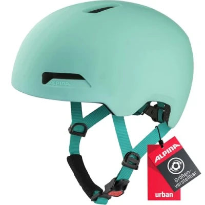 Image of ALPINA Unisex Adults, HAARLEM cycling helmet, turqouise matt, 52 57 cm