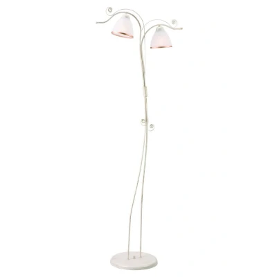 Image of Retro Multi Arm Floor Lamp White, 2x E27