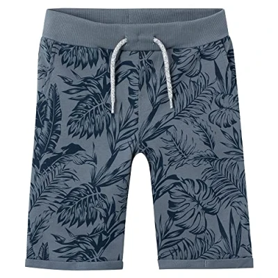 Image of NAME IT Boy&#039;s Nkmvermo AOP Long SWE Shorts Unb F Noos, Stormy Weather, 10 Years