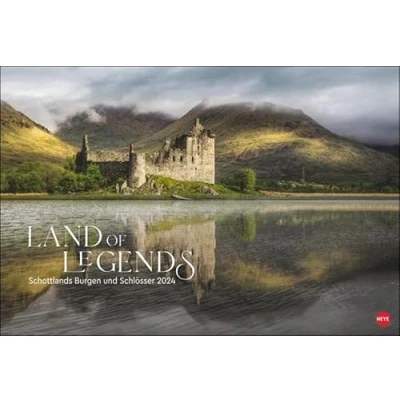 Image of Land of Legends Kalender 2024. Ein Wandkalender im Großformat, der Schottland in seiner wilden Schönheit zeigt. Großer Fotokalender voll ... Schlösser.: Schottlands Burgen und Schlösser