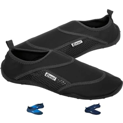 Image of CRESSI Coral Shoes Adults Premium suitable for Sea and Water Sports, Black, 37 EU
