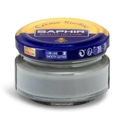 Image of Saphir Cream Surfine Shoe Polish Grey GRIS 14