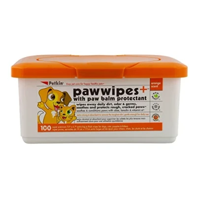 Image of Petkin Paw Wipes, White, 100 Count (Pack of 1)
