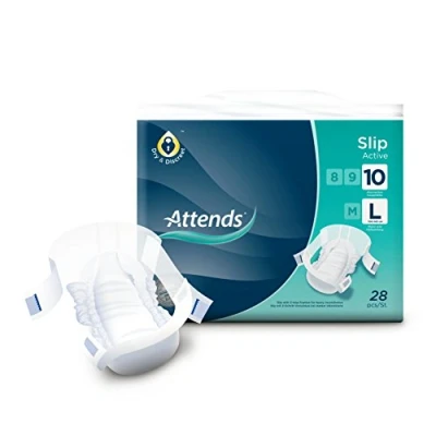 Image of Attends Slip Active 10 Large Slips 100 145cm