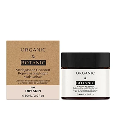 Image of Organic &amp; Botanic Unisex Madagascan Coconut Rejuvenating Night Moisturizer 60ml One Size