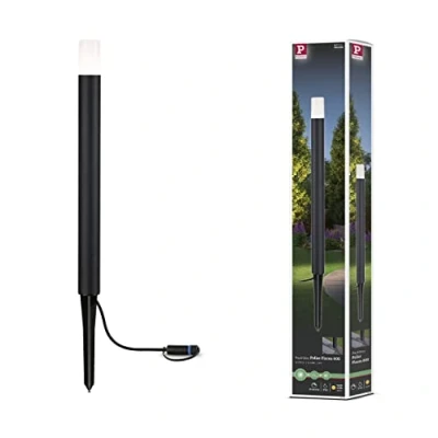 Image of Paulmann 94537 Plug &amp; Shine LED outdoor luminaire Bollard Flarea IP65 600mm Warm White incl. 1x3.6W dimmable black Metal 3000K
