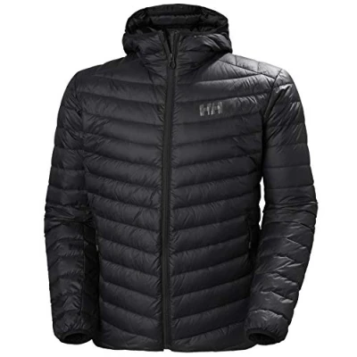 Image of Helly Hansen Men&#039;s Verglas Hooded Down Insulator Jacket, Black, M