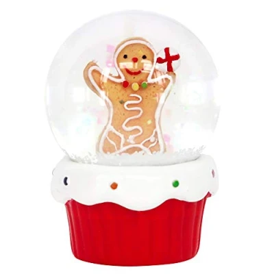 Image of Gisela Graham Gingerbread Man Miniature Snowglobe Decoration