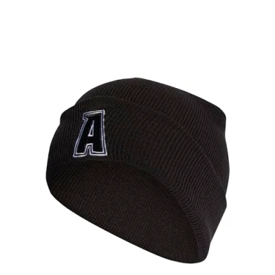 Image of adidas Unisex 2 Color Logo Beanie, Black/White, S