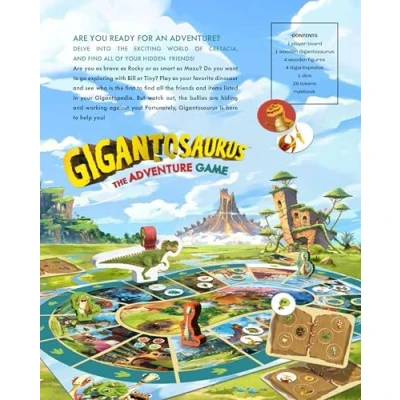 Image of Gigantosaurus Family Adventure Board Game, 2 4 Players, Ages 4+