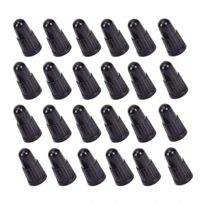 Image of Presta Valve Dust Caps 50 Pcs,Bike Black Plastic, Tyre for Bikes Bicycle Tire Cap Covers