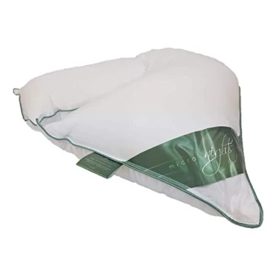 Image of CT 100% Pure Microfibre Super Soft V Shaped Nursing Pregnancy Maternity Neck Support Orthopaedic Pillow Extra Filled Hotel Quality