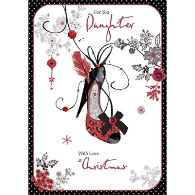 Image of Wishing Well Studios Greetings Card Daughter Christmas