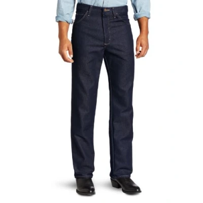 Image of Wrangler Men&#039;s Riggs Workwear Five Pocket Jeans, Denim, 44W x 32L