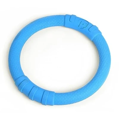 Image of Petface Toyz Rubber Ring Dog Toy, Large, Blue