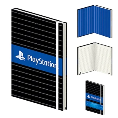 Image of Pyramid International Playstation A5 Journal Notebook (Pinstripe Design) Premium Notebooks A5, Note Book and Notepads Official Merchandise