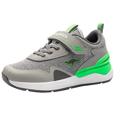 Image of KangaROOS Kd Gym EV Sneaker, Grau Grün, 7 UK