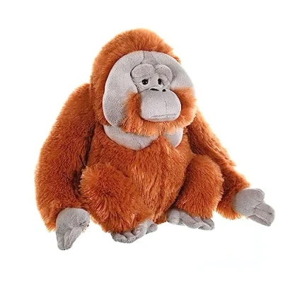 Image of Wild Republic Male Orangutan Plush Soft Toy, Cuddlekins Cuddly Toys, Gifts for Kids 30 cm,Brown