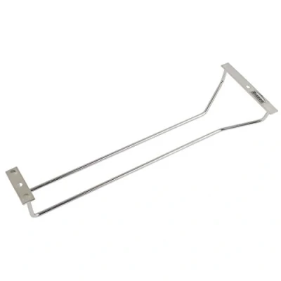 Image of Dianoo 35 cm wine glass racks, stemware stainless steel bar home cup holder, rack hanger, under cabinet 1 row