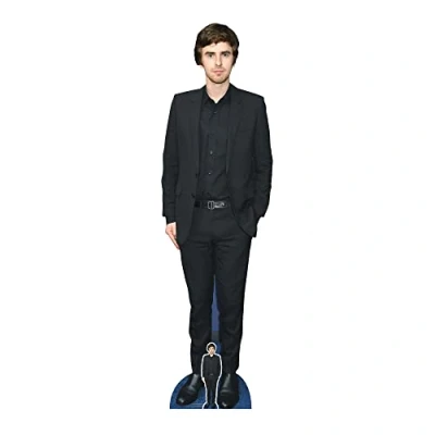 Image of CS936 Freddie Highmore Lifesize Cutout with 1 x Free Mini Cardboard Cut Out