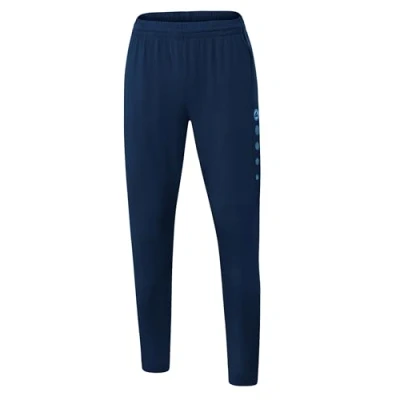 Image of JAKO Women&#039;s Premium Damen Track Pants, Navy/Sky Blue, 44 (EU)