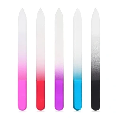 Image of KADS 5 PCS Crystal Glass Nail Files (colorful)