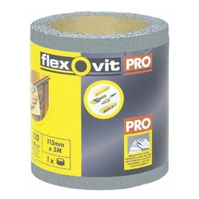 Image of Flexovit High Performance Finishing Sanding Roll 115mm x 5m 180G FLV26416