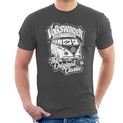 Image of Volkswagen The Original Classic Camper Men&#039;s T Shirt Black