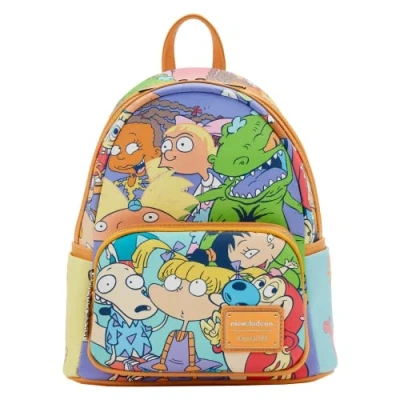 Image of Loungefly Backpacks Nickelodeon 90s Colour Block Mini Backpack