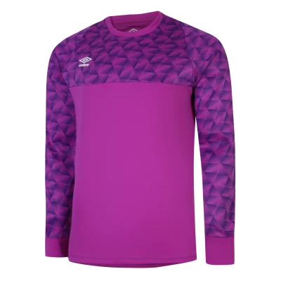 Image of Umbro Mens Flux Long Sleeved Goalkeeper Jersey (Purple Cactus/Electric Purple/White) Size Large