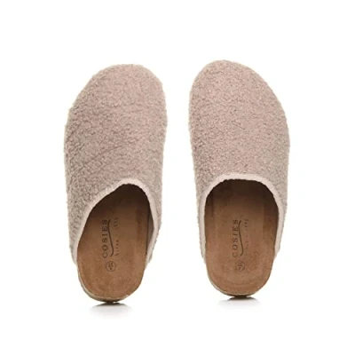 Image of AJVANI Womens Ladies Flat Comfort Footbed Slippers Grip Sole Indoor Mules Size 4 37