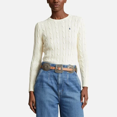 Image of Polo Ralph Lauren Julianna LONG Sleeve Jumper, Women&#039;s, Size: XXS, Cream